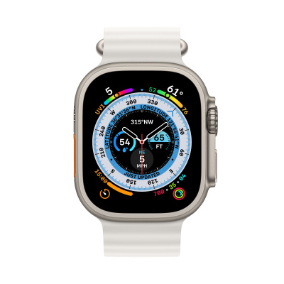 _Часы Apple Watch Series Ultra LTE, 49 мм, ремешок Ocean, белый